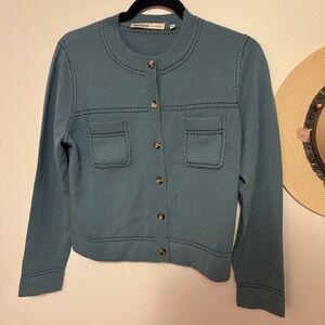 Black Goat Cashmere Cardigan - like new!